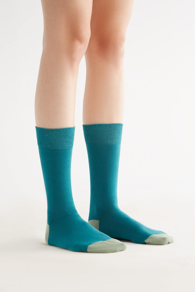 2316 | Stockings - Teal/Frost Green