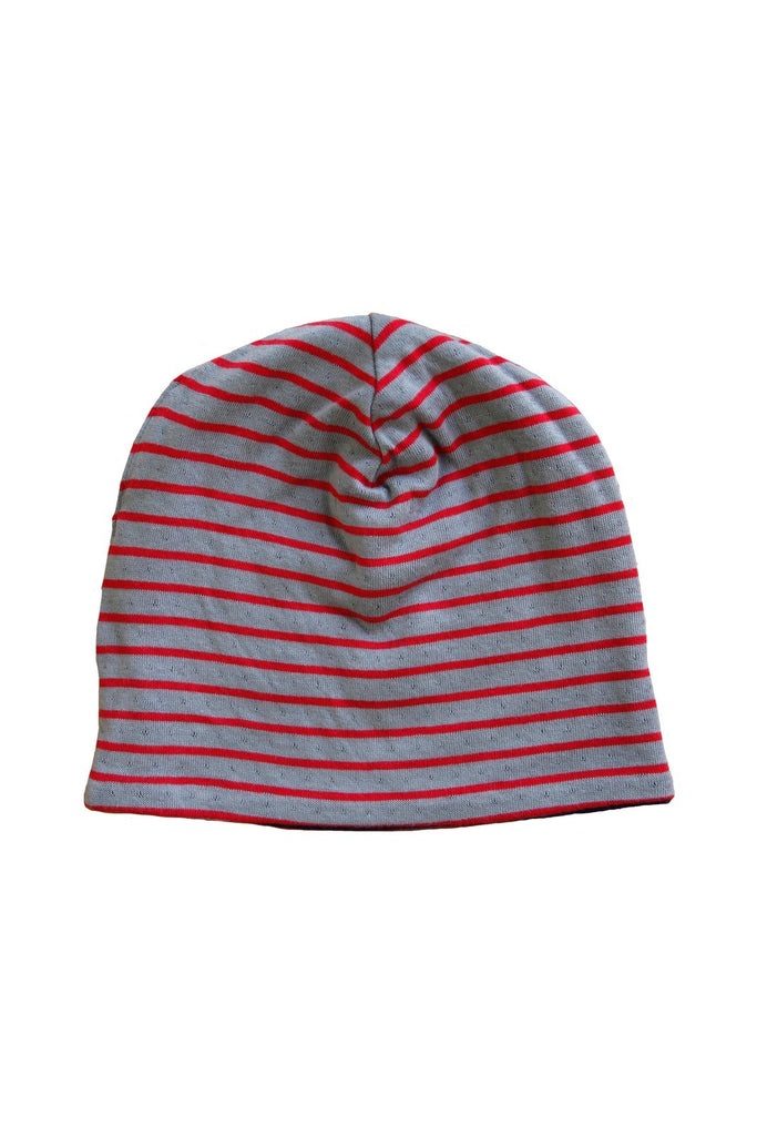 2352 | Reversible Beanie - Red-Light Grey