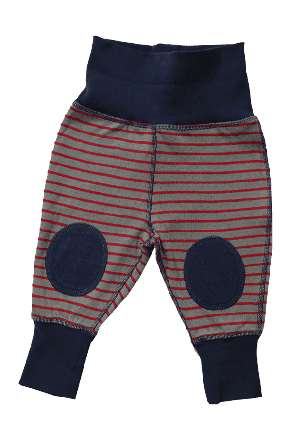 2359 | Baby Reversible Pant - Tomato Red-Grey