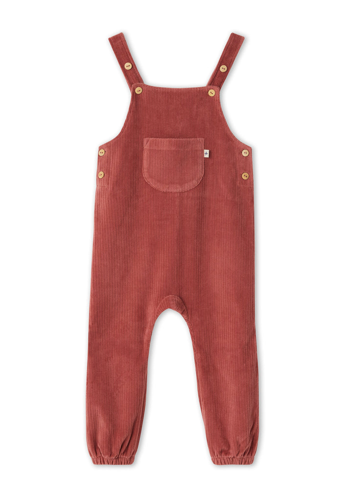 2444 WR | Corduroy Dungarees - Withered Rose