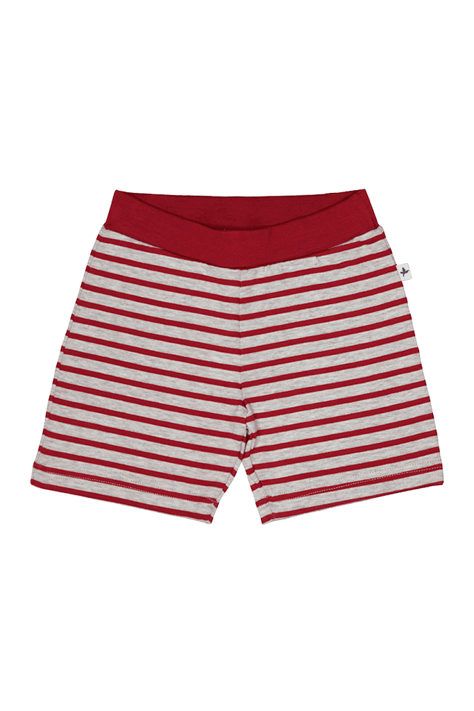 2467 | Kids Shorts - Brick Red-Beige