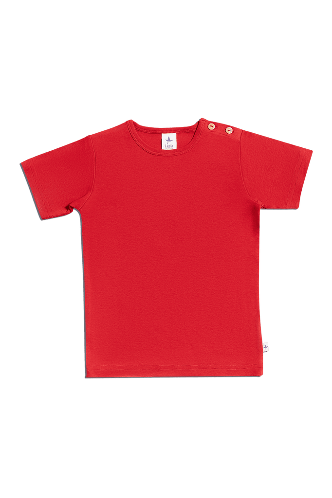 2469 | Kids Basic T-Shirt - Brick-Red