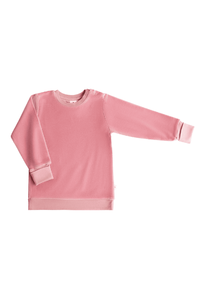 2477 VR | Kids velour Sweatshirt - Rosé