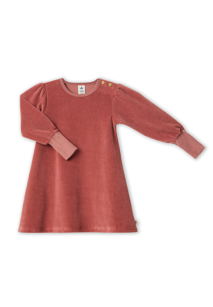 2624 WR | Kids Corduroy Dress - Withered Rose