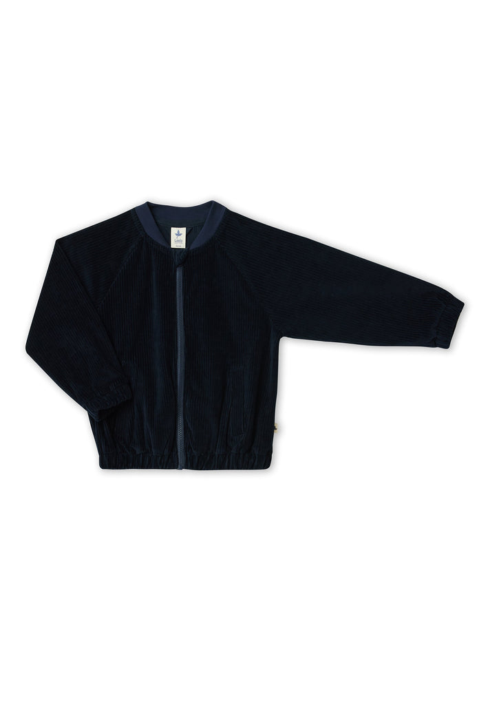 2696 AB | Kids Corduroy Baseball Jacket- Night Blue