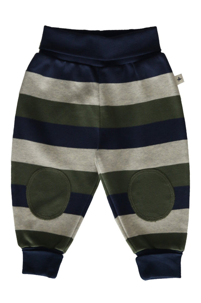 2831 | Kinder Jerseyhose - Grün/Navy/Grau