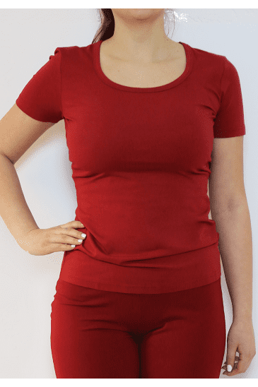 4456K | Damen Basic T-Shirt - Rot