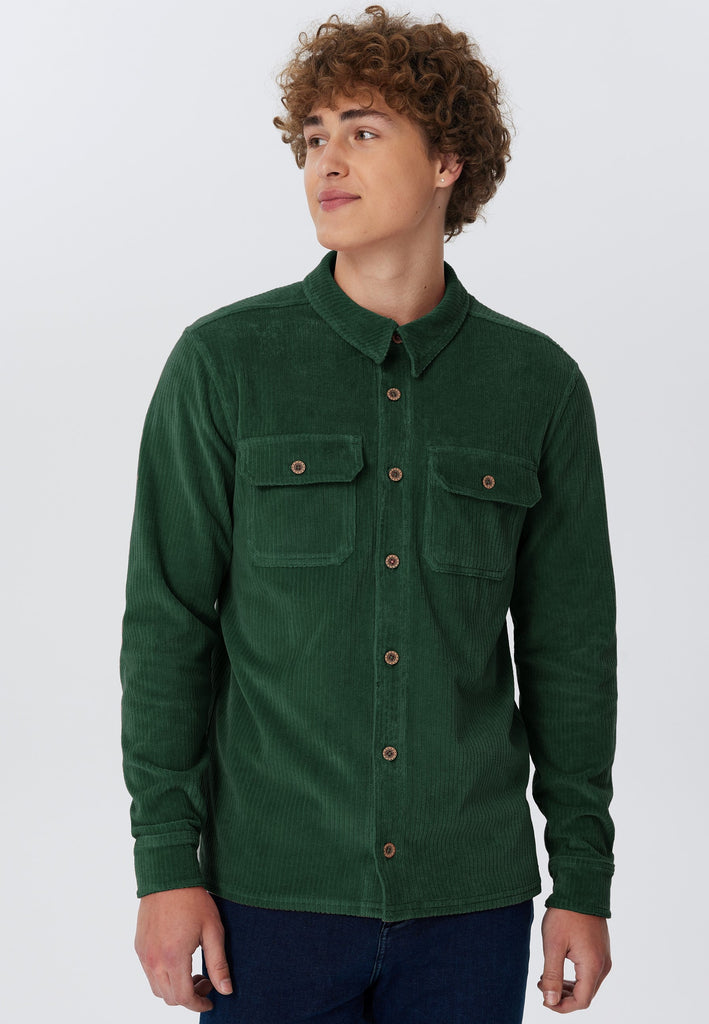 9233-067 | Unisex Corduroy Shirt - Pine Needles