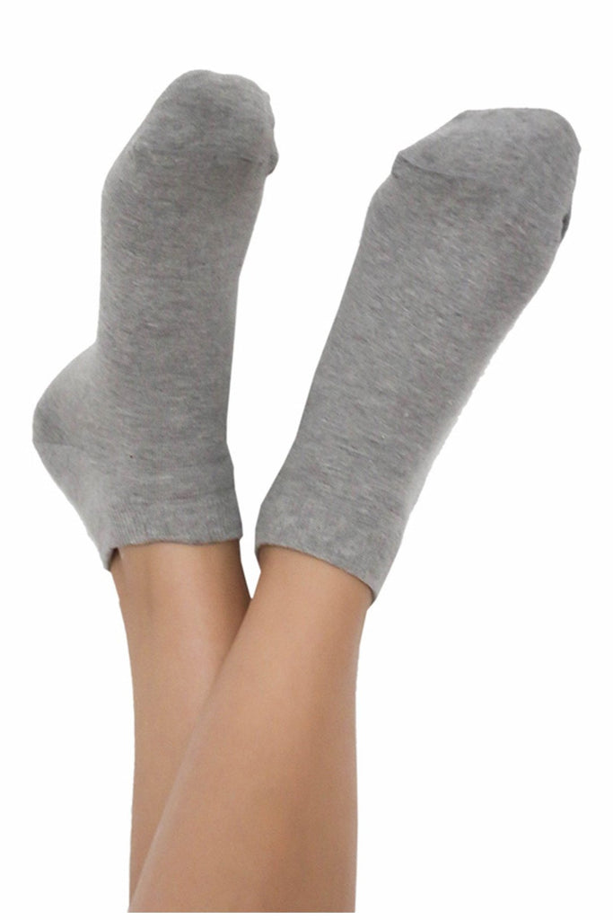 9303 | Unisex Trainer Socks (6-Pack) - Grey-Melange