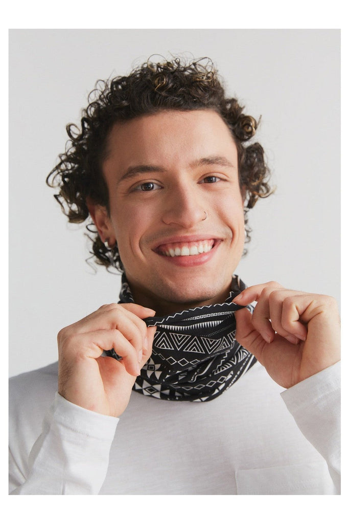 9625-046 | Unisex Tube Scarf - Black/White