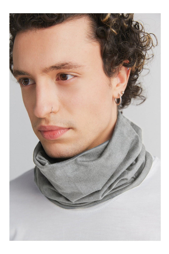 9625-047 | Unisex Tube Scarf - Grey-melange