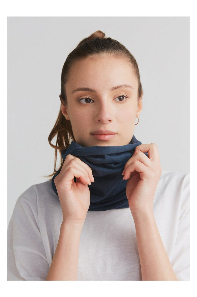 9625-048 | Unisex Tube Scarf - Navy