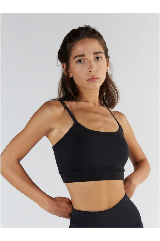 T1201-01 | TENCEL™ Active Damen Bra Top - Black