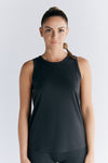 T1214-24 | TENCEL™ Active Yoga Top - Pirate Black