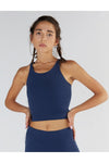 T1220-03 | Damen Crop Top - Navy