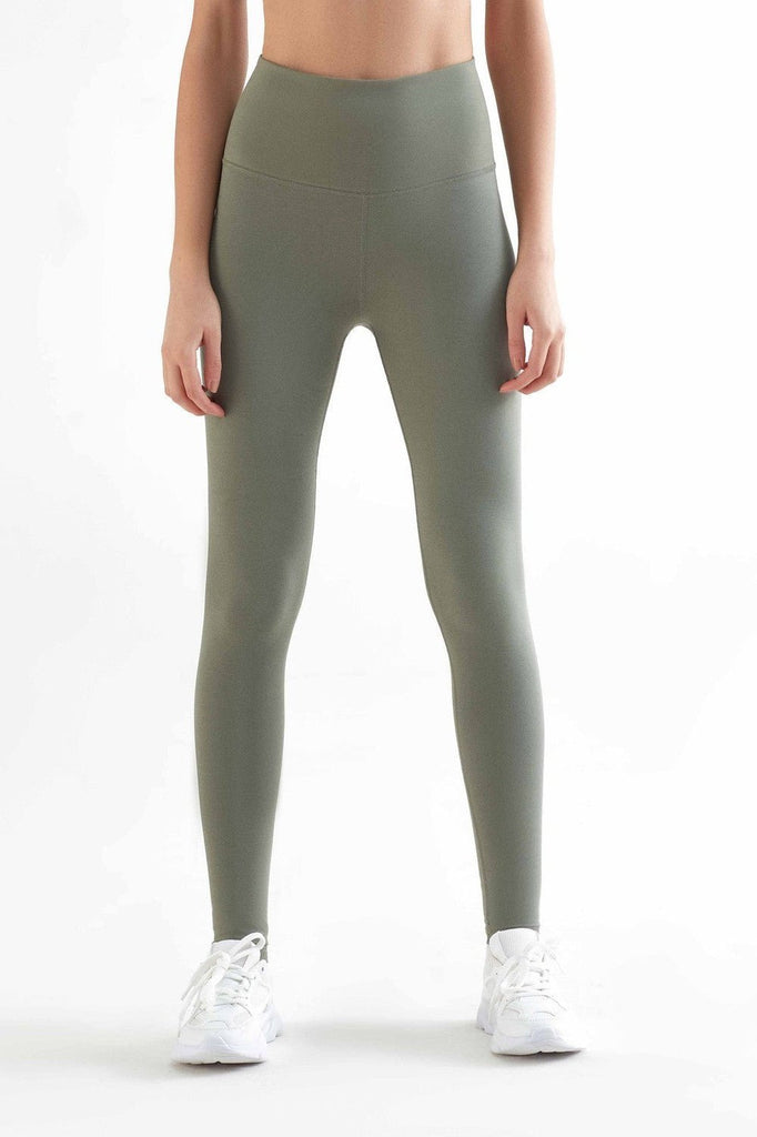 T1300-05 | Women Recycled Leggings - Light Green