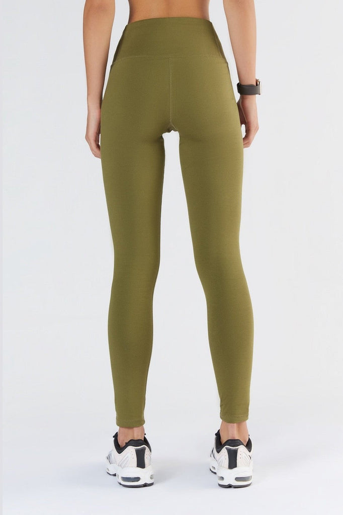 T1300-13 | Women Recycled Leggings - Olive