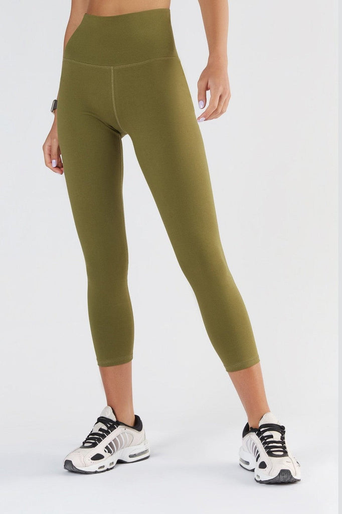 T1310-13 | Women 7/8 Leggings recycled - Olive