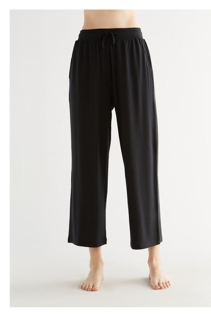 T1322-01 | TENCEL™ Intimate Women Wide Leg Pant - Black