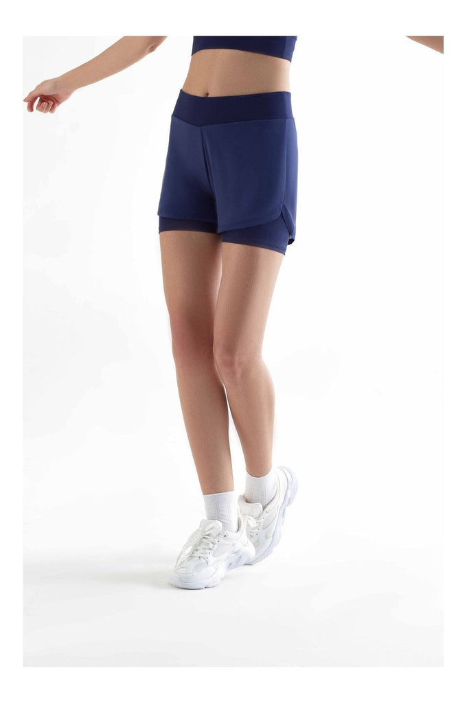 T1340-03 | Women Sport Shorts  recycled - Navy