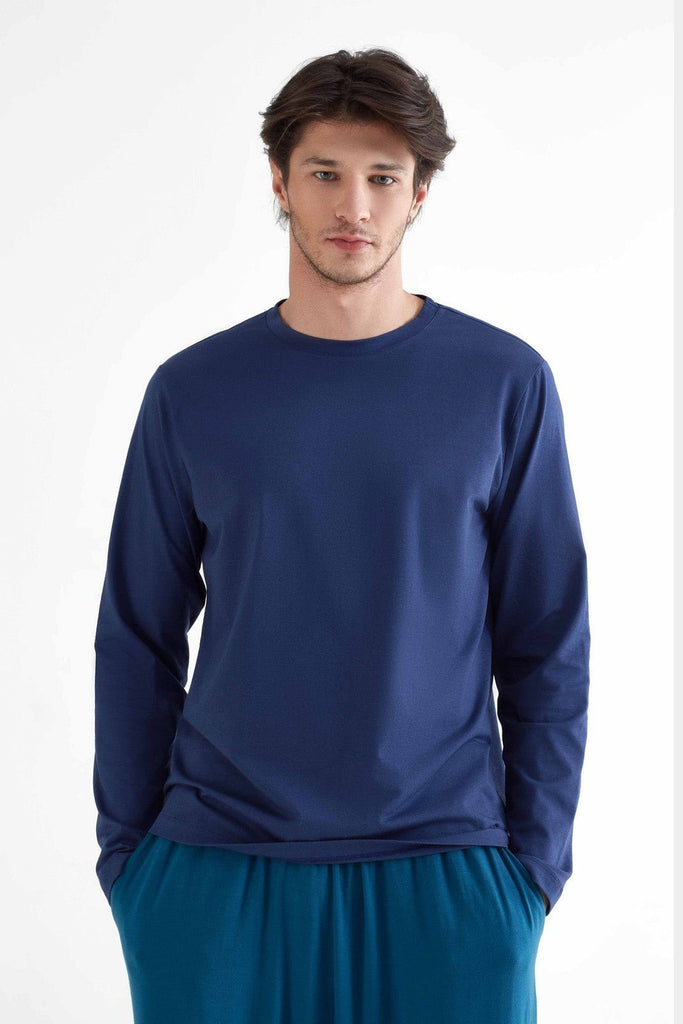 T2110-03 | TENCEL™ Active Men Long Sleeve - Navy