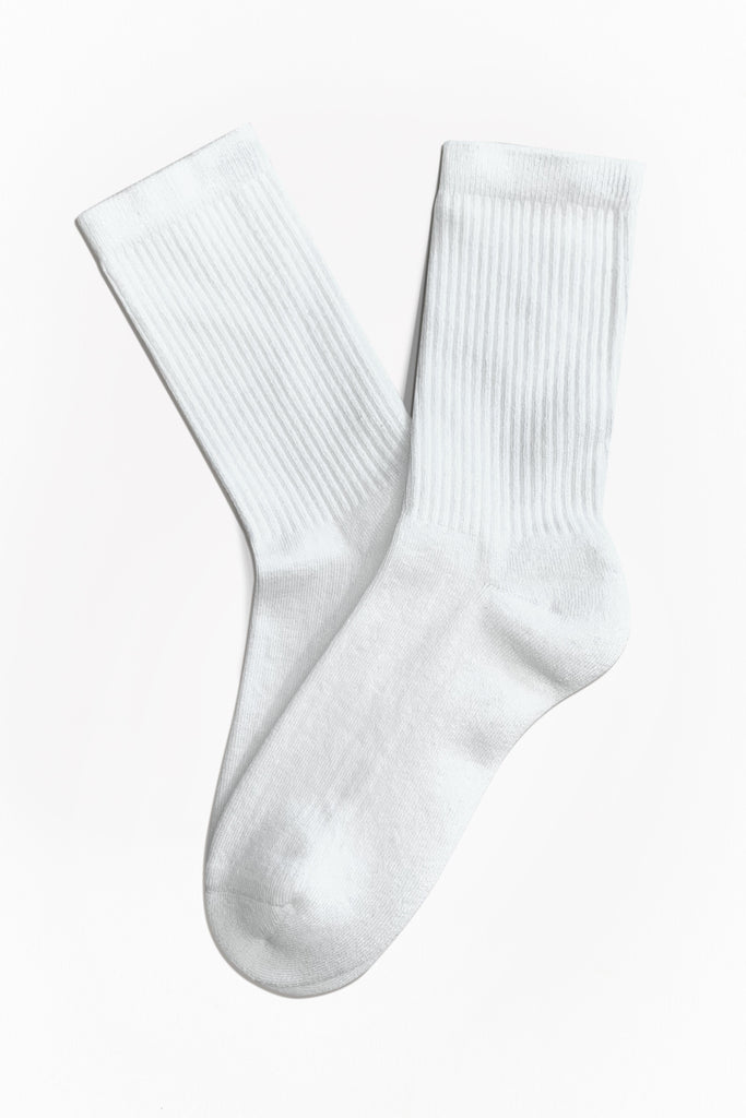 T6000-02 | Unisex Warm Socks (6 Pack) - White