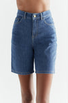 WA3020-283 | Damen Denim Shorts - Ocean Blue