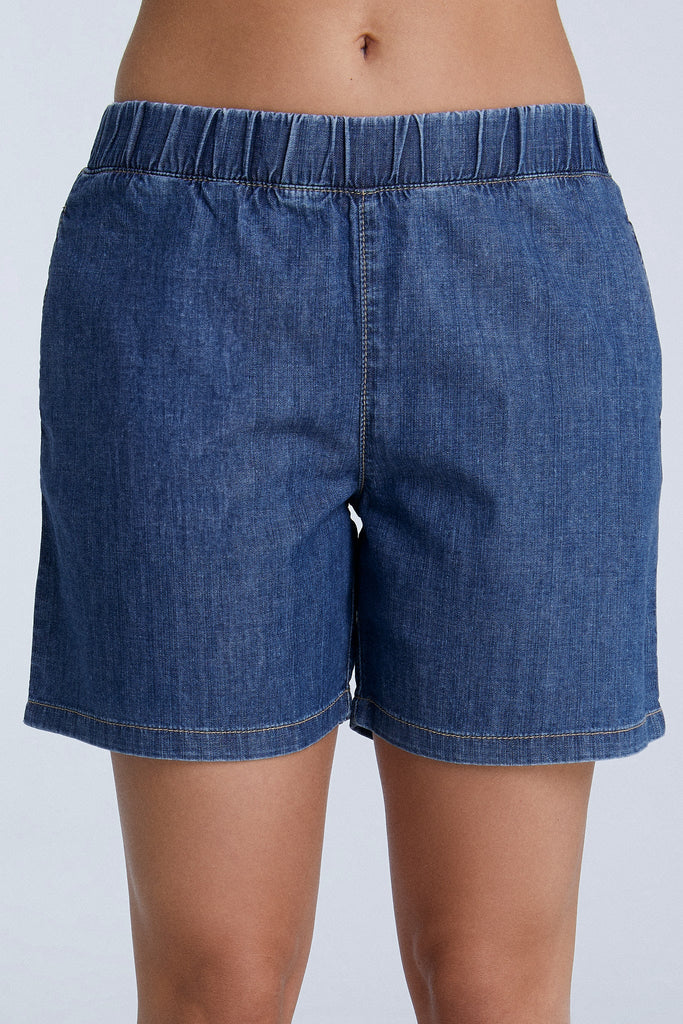 WA3022-311 | Women Denim Shorts - Crystal Blue