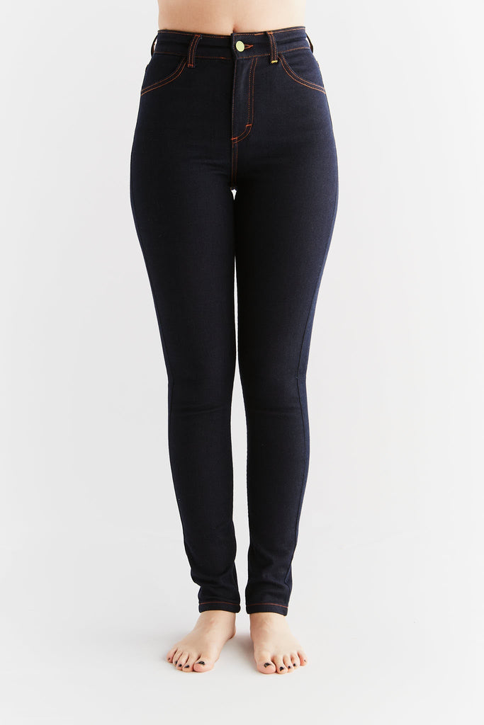 WD1026-223 | Women Warm Skinny Fit - Navy Blue