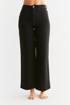 WE1010-104 | Damen Wide Leg Jeans - Coal Black