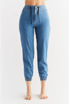 WT1022-311 | Damen Jogger Jeans - Crystal Blue