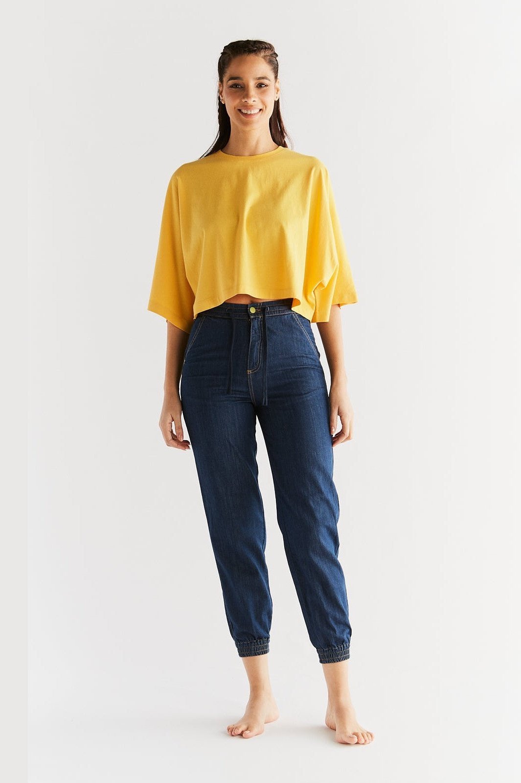 Damen Bio-Baumwoll Joggjeans - Evermind.eco