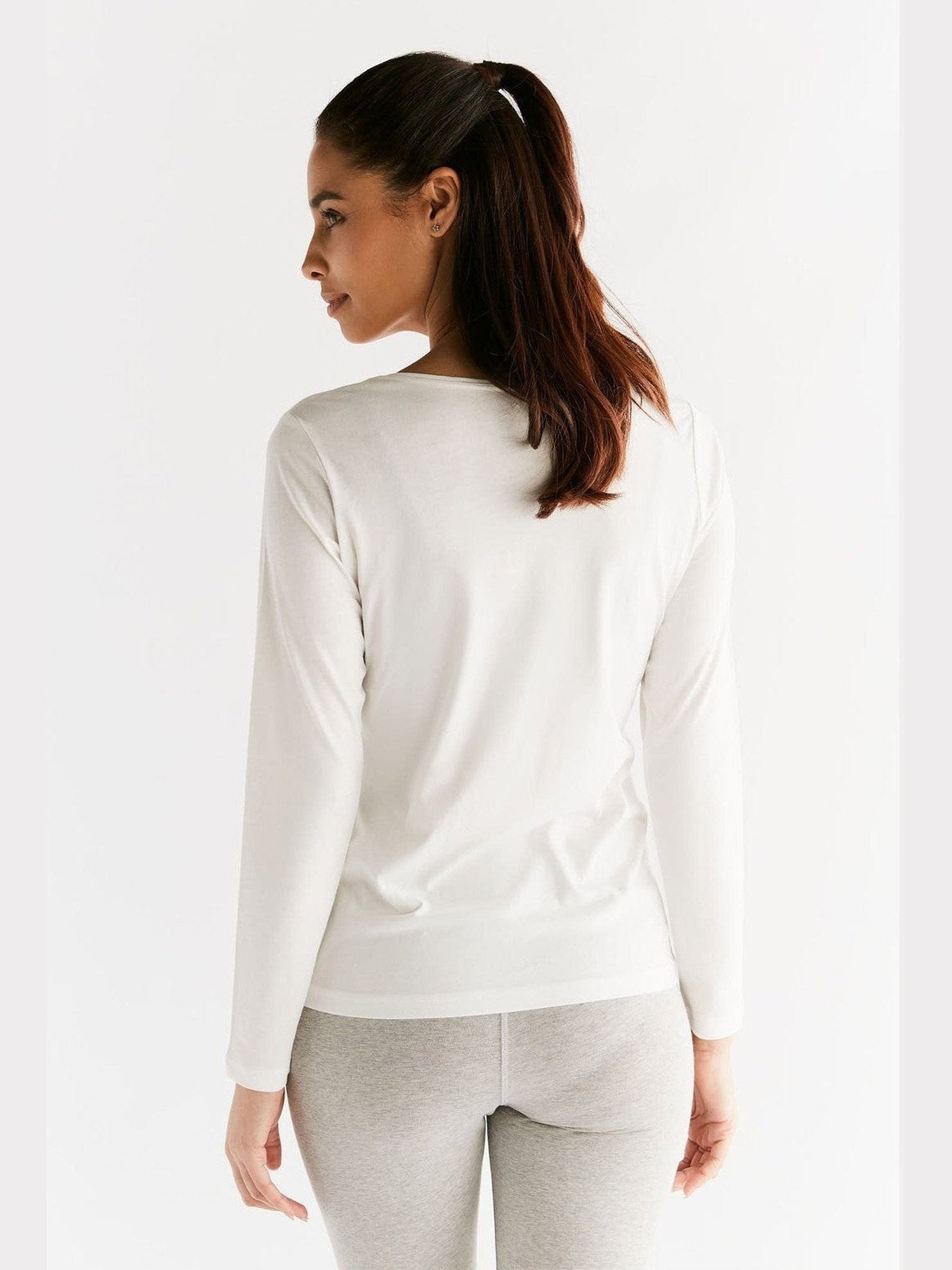 Damen Bio-Baumwoll Langarmshirt - Evermind.eco
