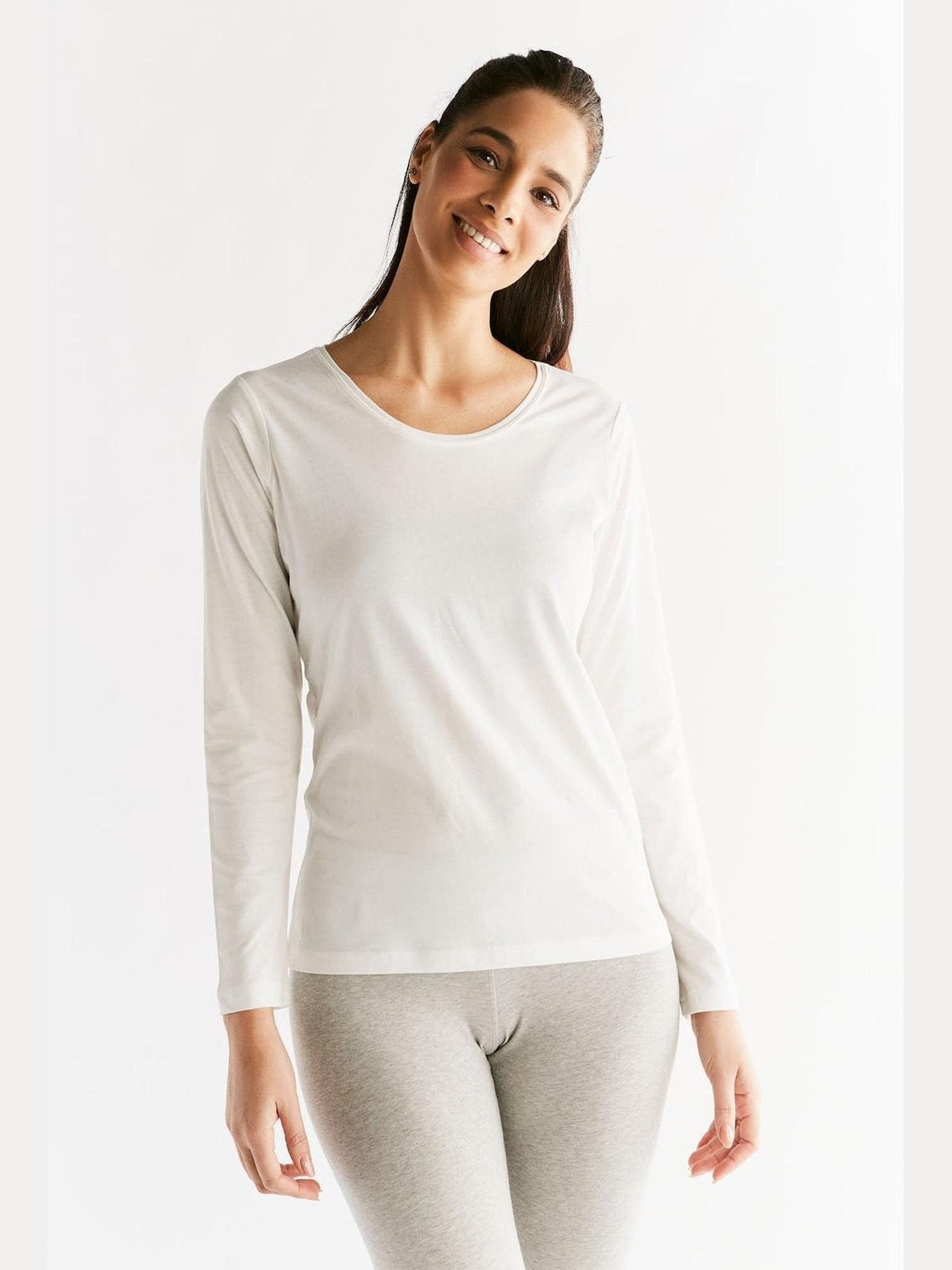Damen Bio-Baumwoll Langarmshirt - Evermind.eco
