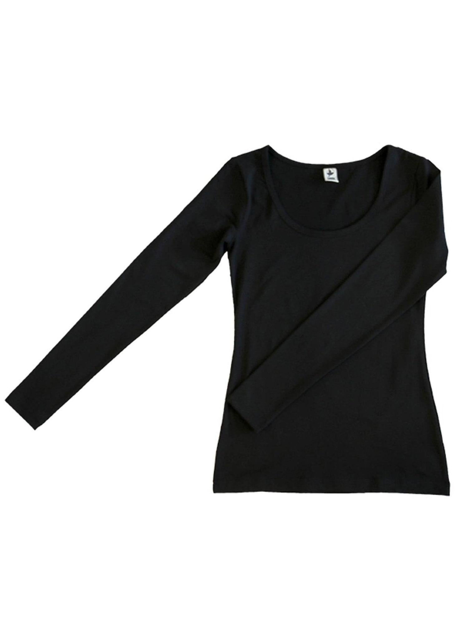 Damen Bio-Baumwoll Langarmshirt stretch - Evermind.eco