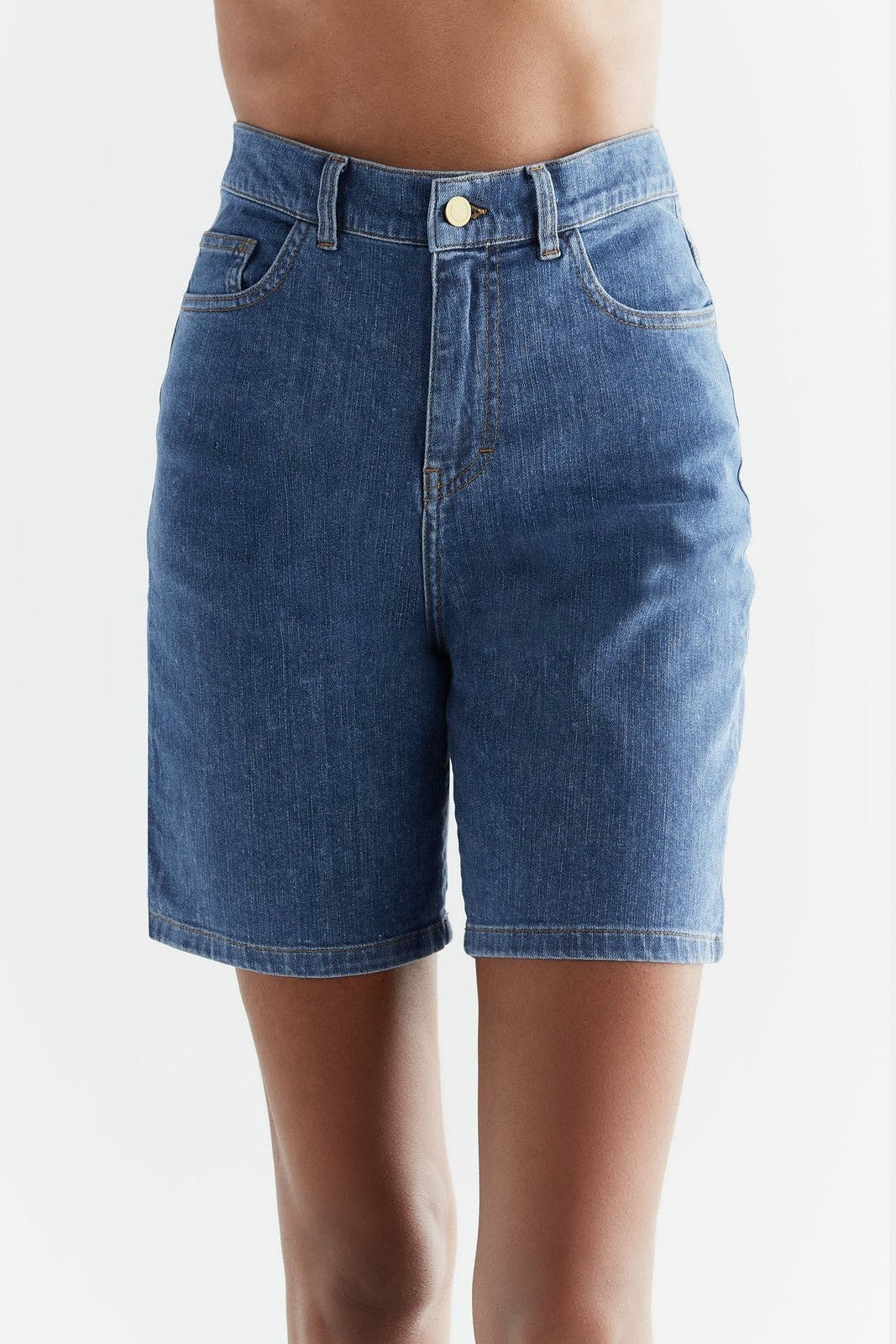 Damen Denim Shorts aus Bio-Baumwolle - Evermind.eco
