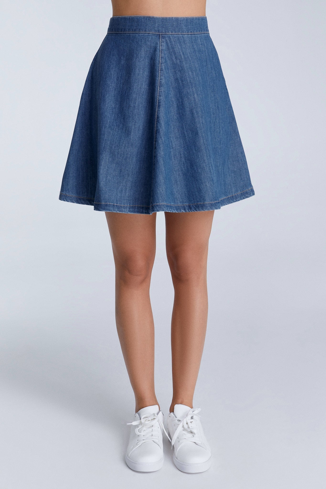 Damen Denimrock aus 100% Bio-Baumwolle - Evermind.eco