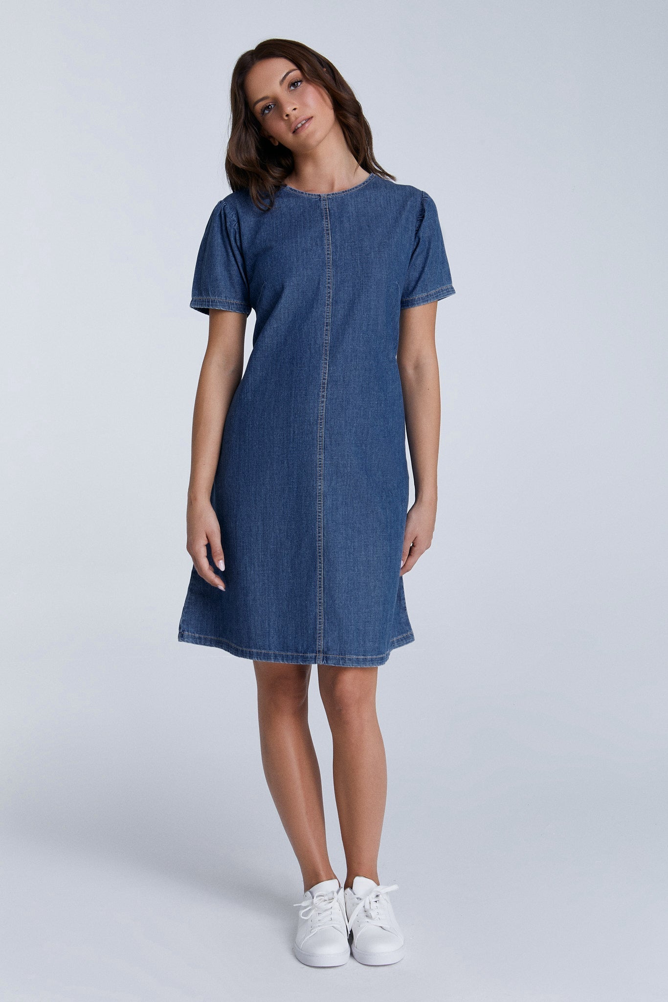Damen Jeanskleid aus 100% Bio-Baumwolle - Evermind.eco