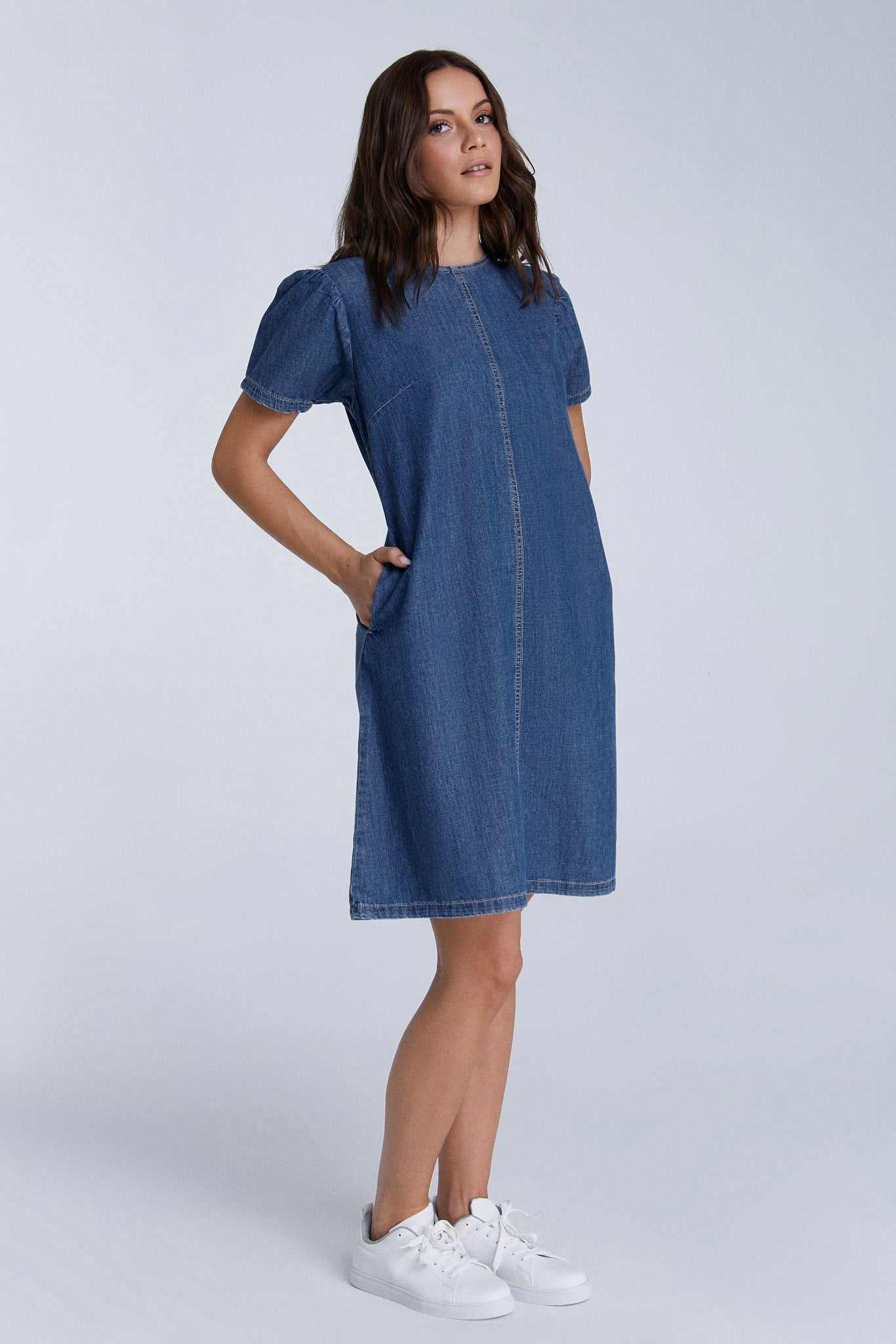 Damen Jeanskleid aus 100% Bio-Baumwolle - Evermind.eco