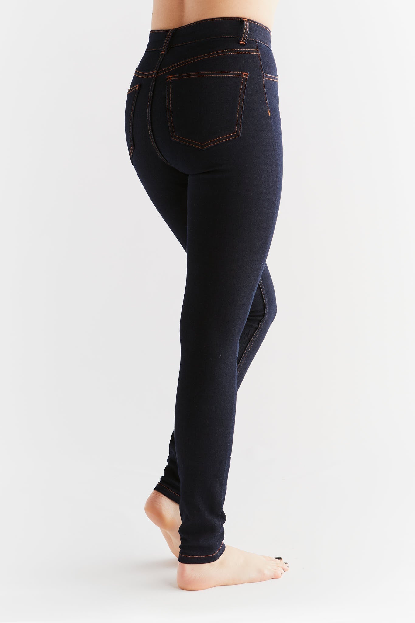 Damen Thermo Stretch Skinny Jeans - Evermind.eco