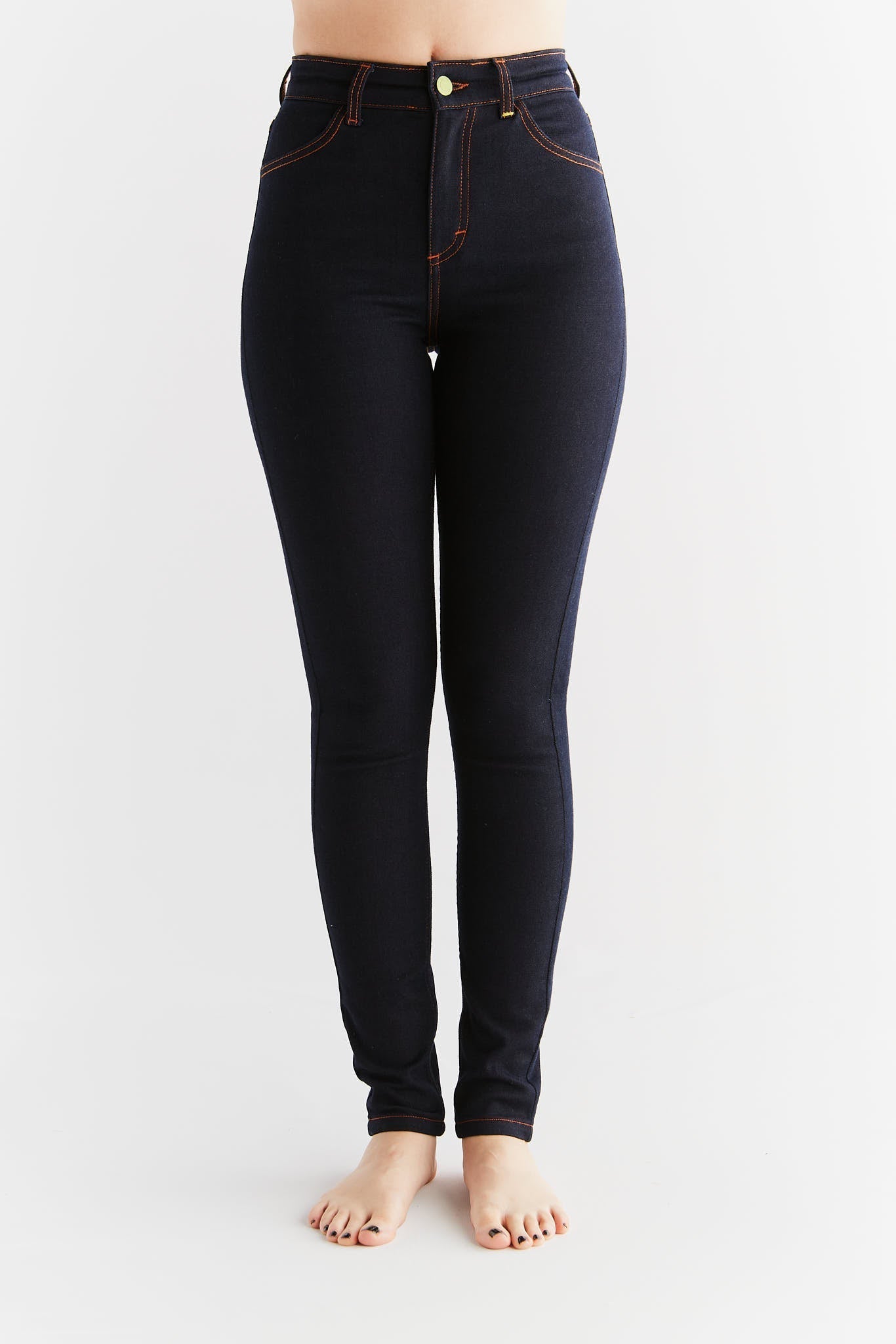 Damen Thermo Stretch Skinny Jeans - Evermind.eco
