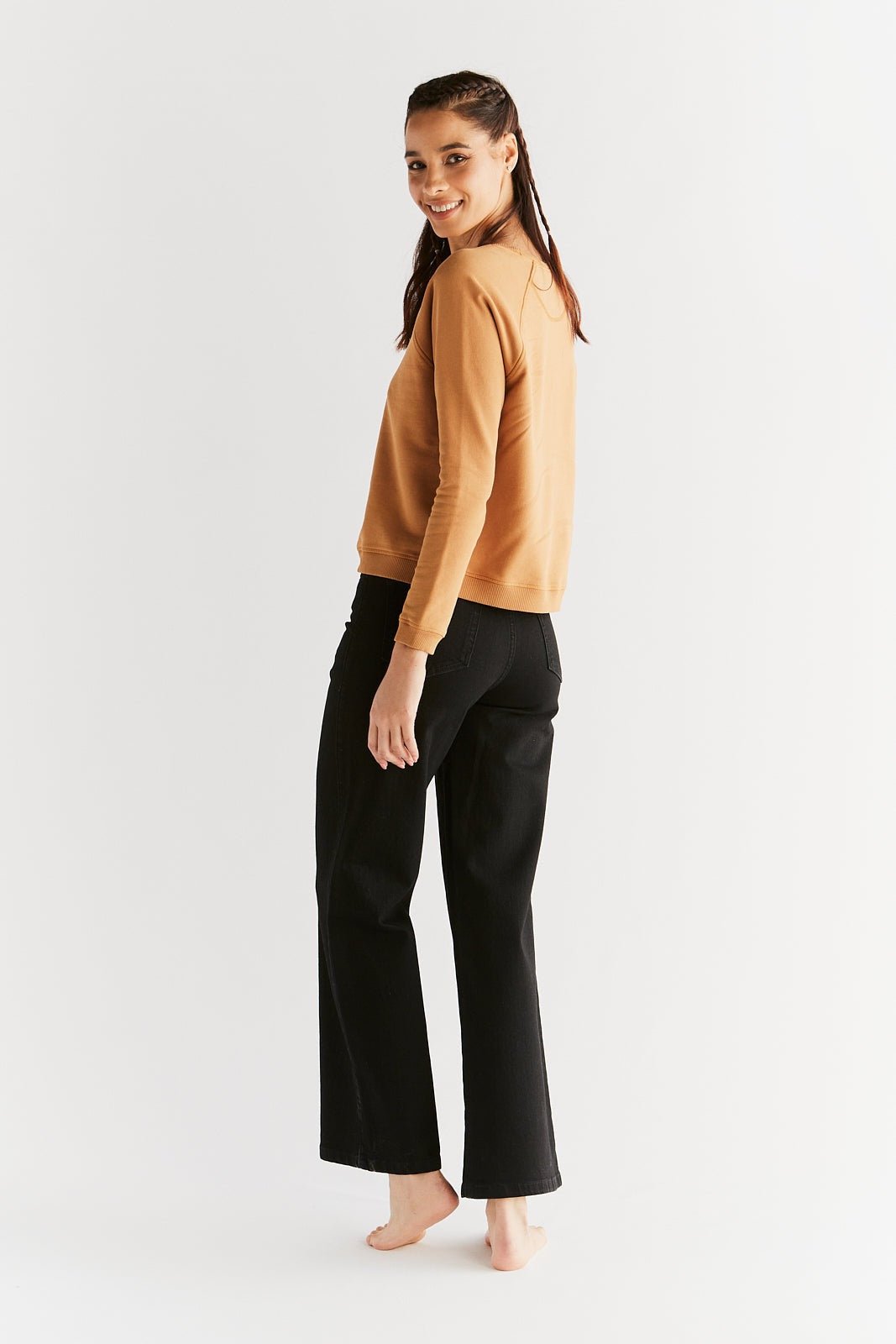 Damen Wide Leg Jeans aus Bio-Baumwolle - Evermind.eco