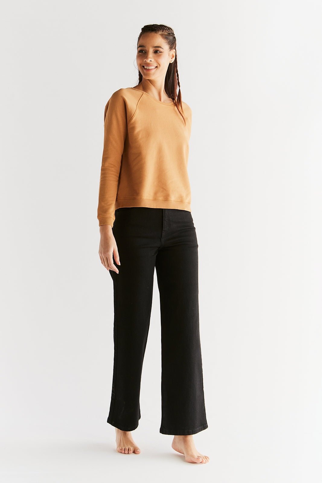 Damen Wide Leg Jeans aus Bio-Baumwolle - Evermind.eco