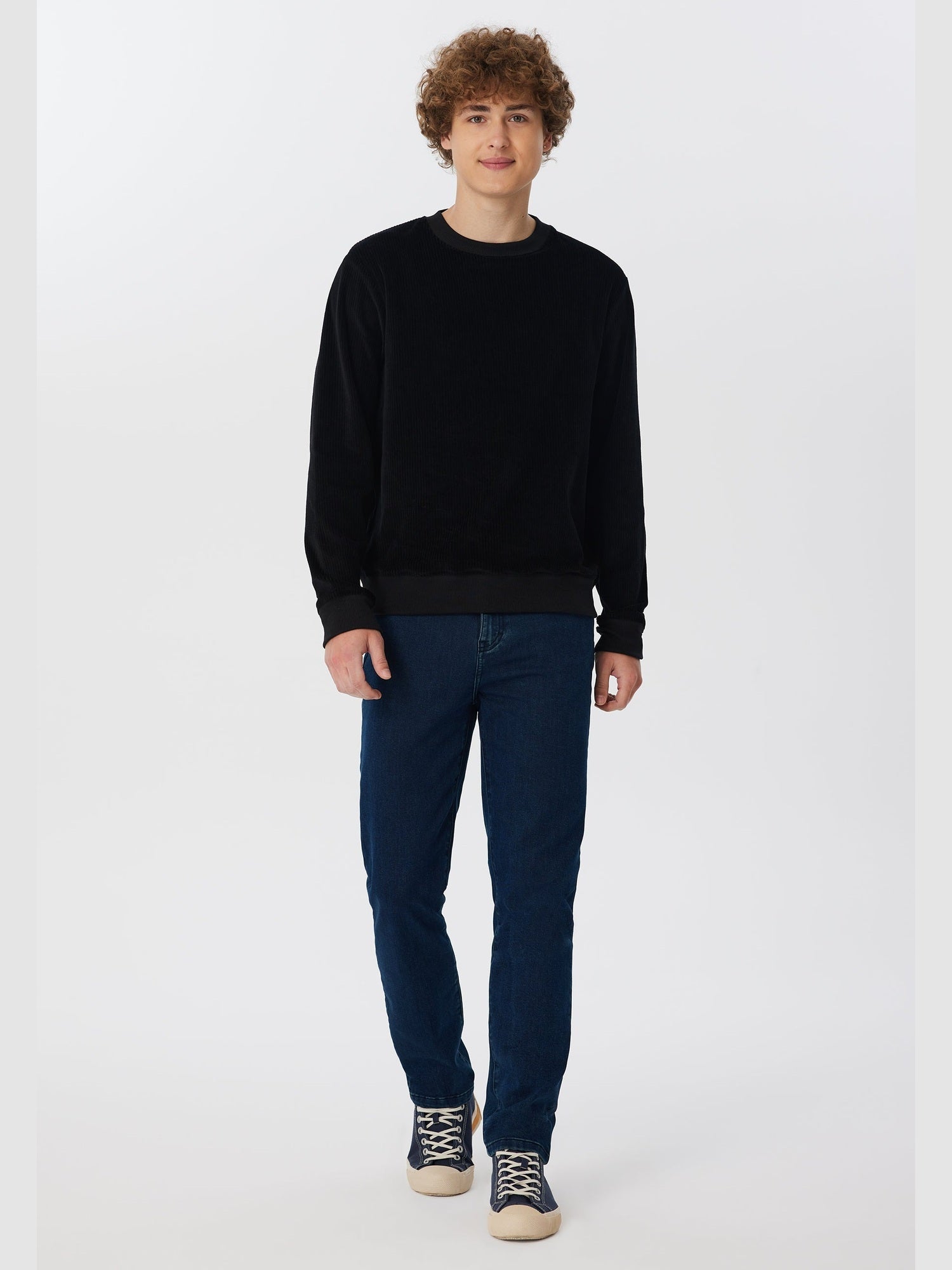 Herren Bio-Baumwoll Cord-Sweatshirt - Evermind.eco