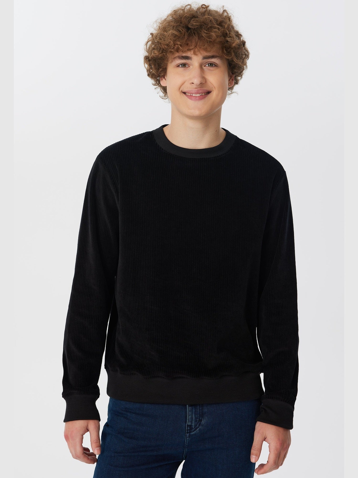 Herren Bio-Baumwoll Cord-Sweatshirt - Evermind.eco