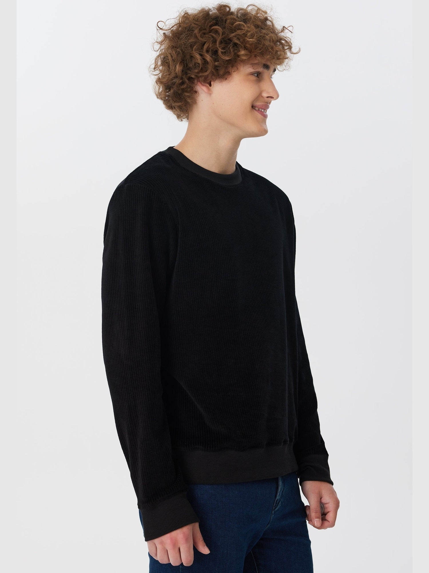 Herren Bio-Baumwoll Cord-Sweatshirt - Evermind.eco