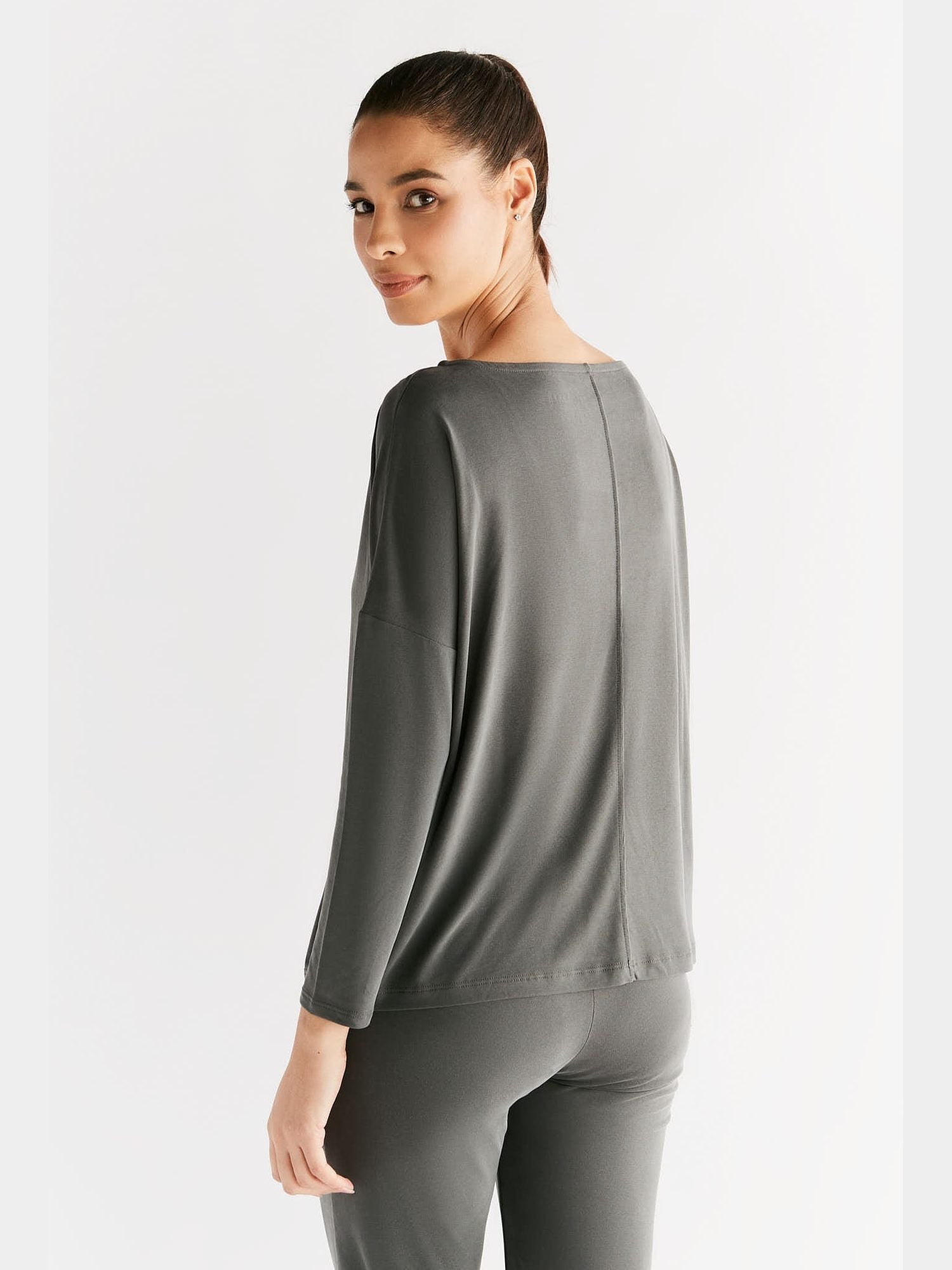 TENCEL™ Active Damen Yoga Langarmshirt - Evermind.eco