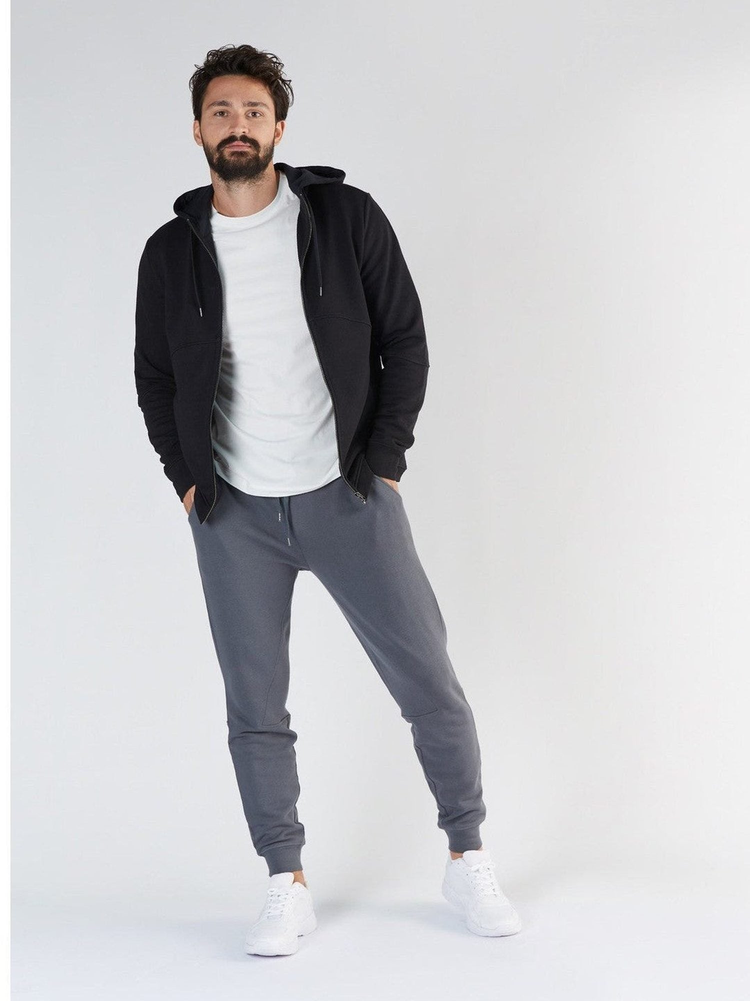 TENCEL™ Active Herren Hoodie Jacke - Evermind.eco