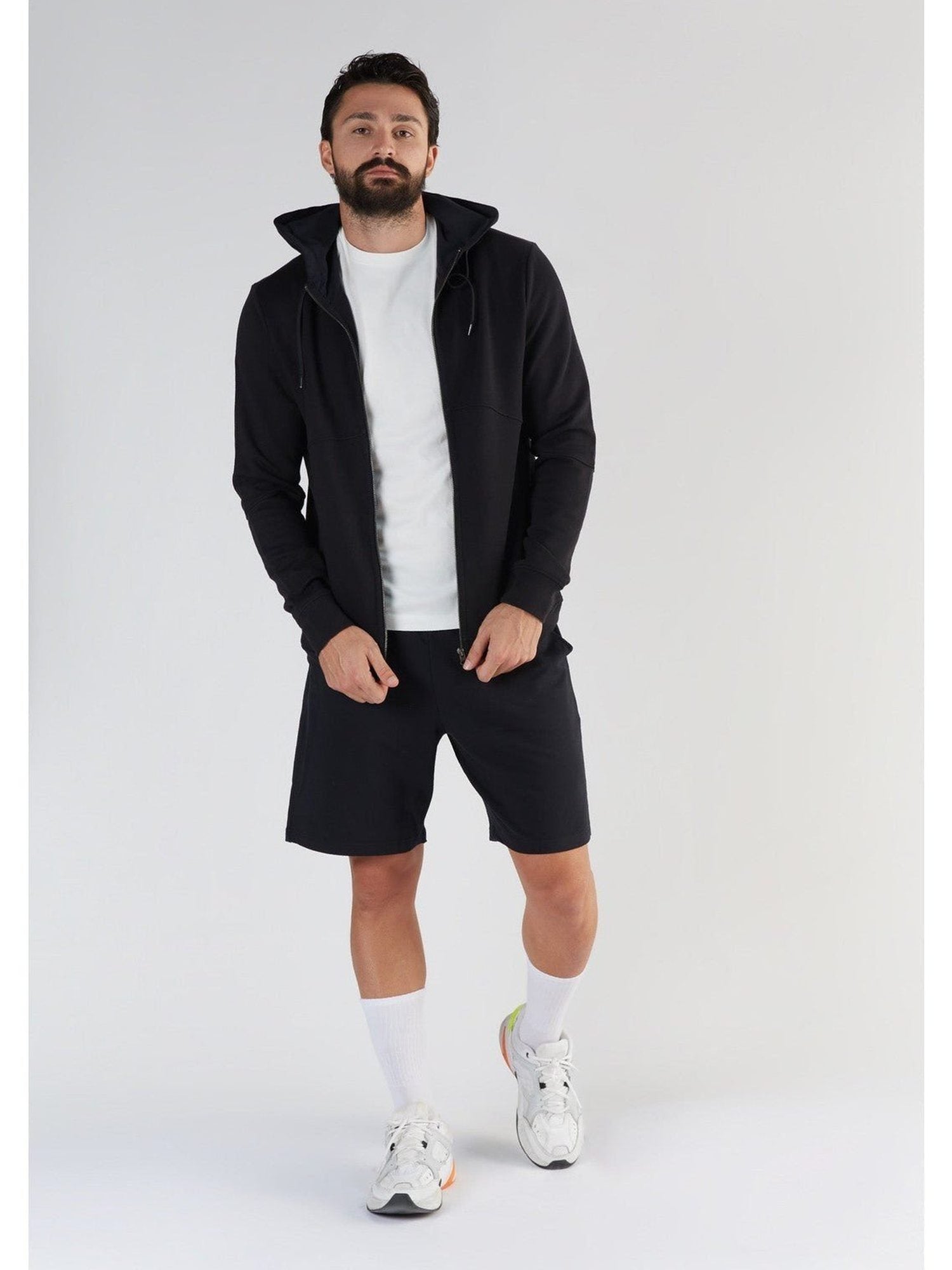 TENCEL™ Active Herren Hoodie Jacke - Evermind.eco