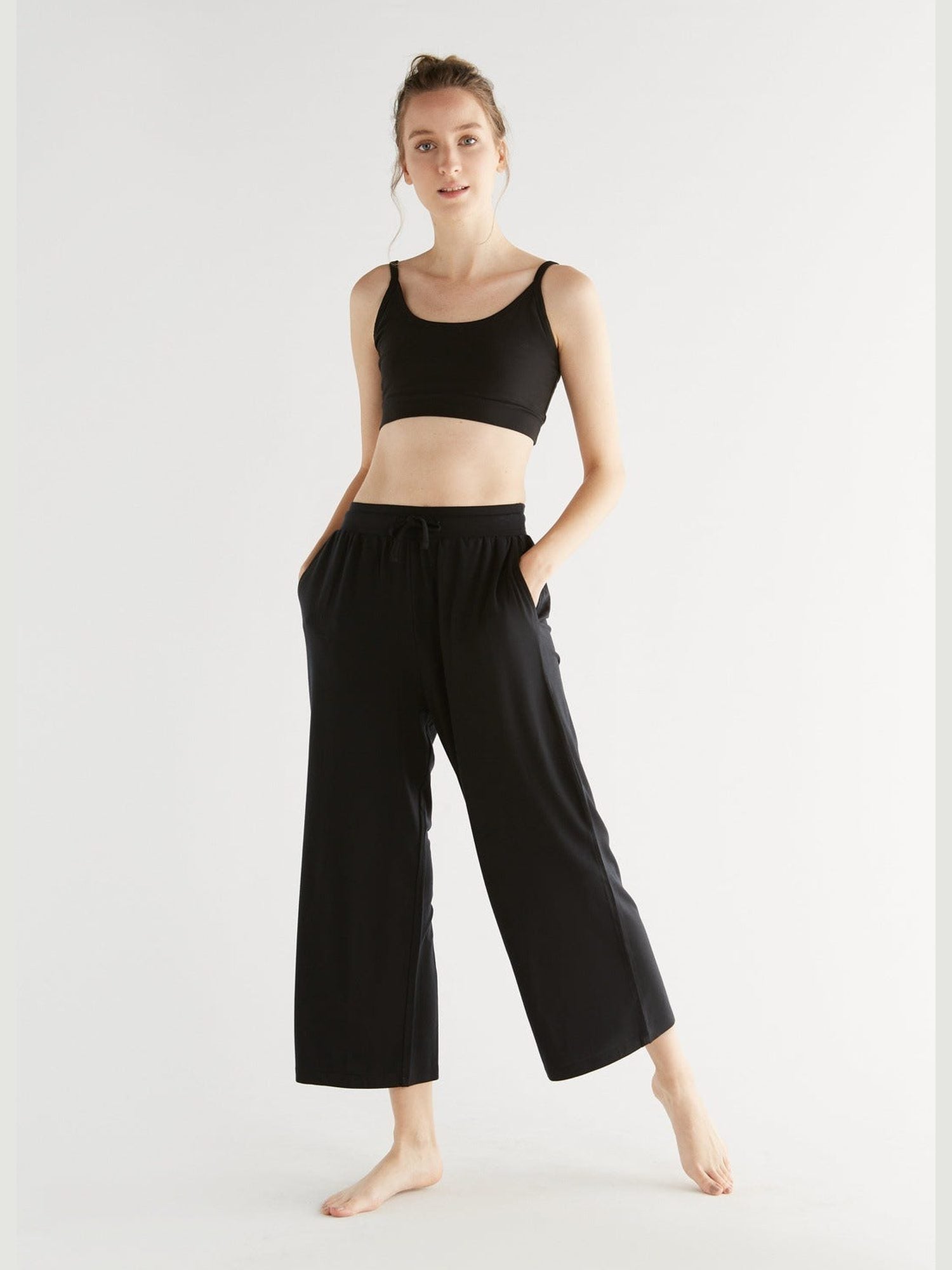 TENCEL™ Damen Wide Leg Hose - Evermind.eco